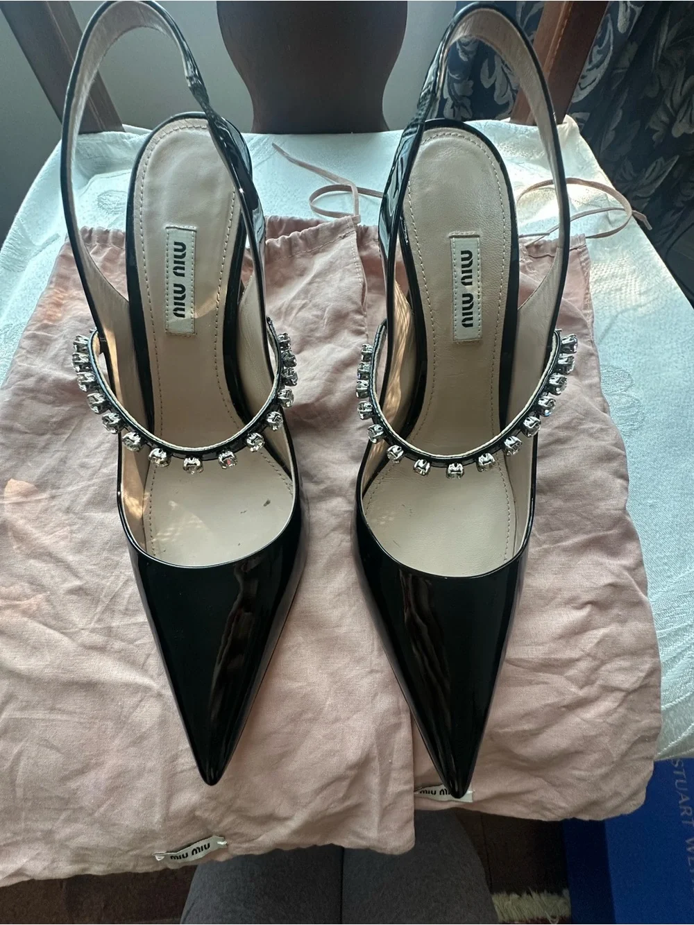 Miu Miu Patent Leather Slingback